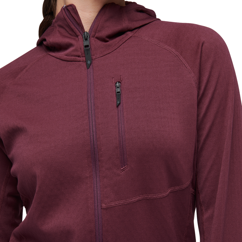 Black Diamond Women's Coefficient Hoodie Blackberry-1